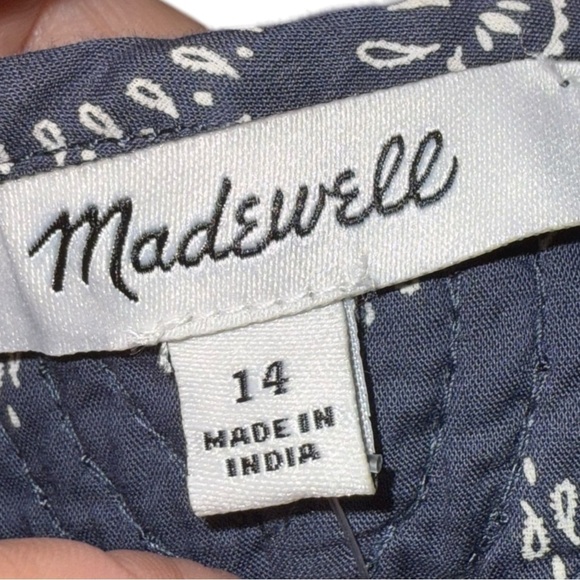 New ▶️ Madewell ◀️ Quilted Sweetheart Crop Top Western Bohemian 14 - Picture 10 of 13